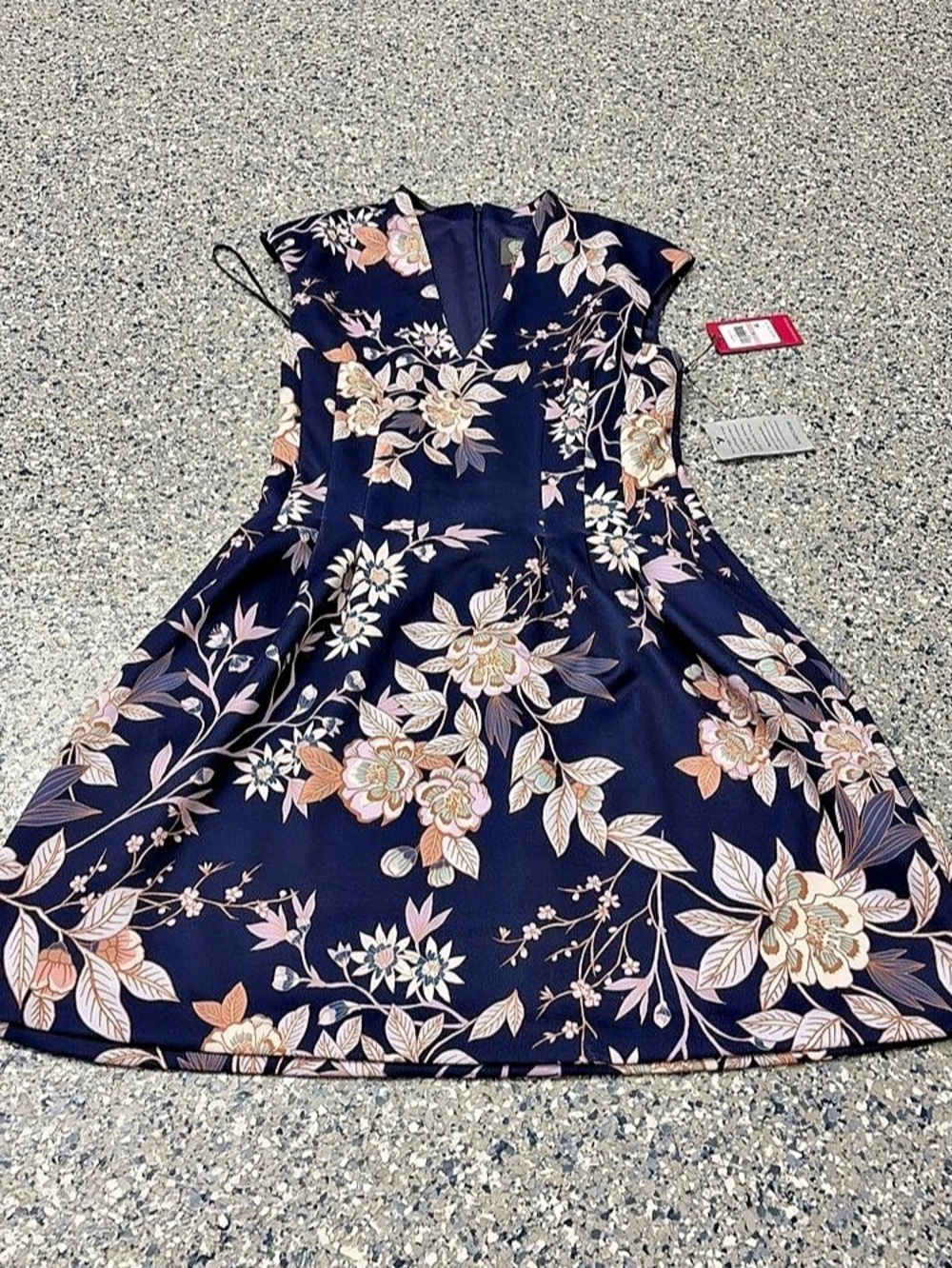 Vince Camuto Floral Mini Dress in Blue & Pink NWT